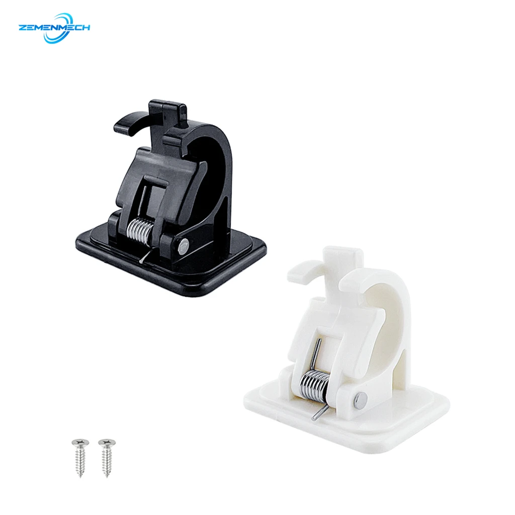 

Fishing Rod Rack Holder Wall Mounted Fishing Pole Clamp Rods Clips Organizer Brackets Bathroom Room Towel Bar Hook ABS Plastic