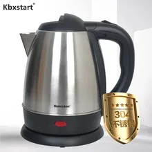 Kbxstart, электрический чайник из нержавеющей стали, не сушит, бытовой, кухонный, быстрый нагрев, заварочный чайник, с защитой от ожогов, с ручкой, горшок, 1350 Вт