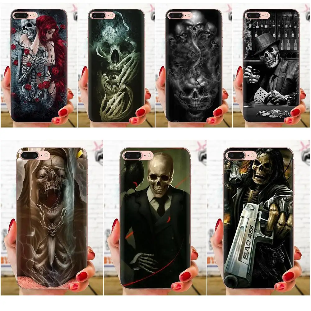 Картина из мягкой кожи для Xiao mi 3 4 4C 4i 5 5s 5X6 6X8 SE Pro Lite A1 Max x 2 Note Skull с