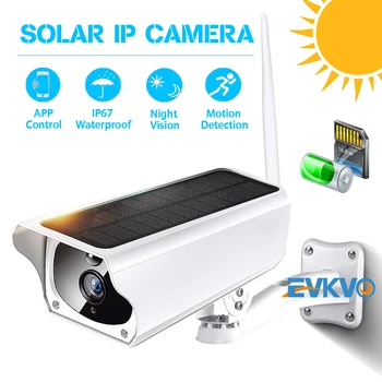 

1080P Solar WiFi IP Camera Outdoor Rechargerable Battery Wireless Security Camera PIR Motion Detection Bullet Surveillance CCTV