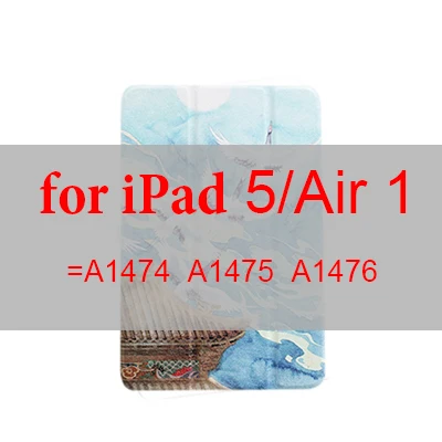 for ipad 5 Магнитный флип-чехол с рисунком крана для iPad pro 11 10,5 12,9 9,7 планшет умный защитный чехол для iPad 9,7 Mini 1 2 3 4 5 - Цвет: for ipad 5