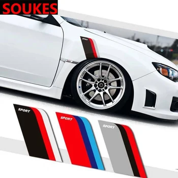 

New Sport Racing Car Bunmper Tire Fender Sticker For Bmw E46 E90 E60 E39 E36 F30 Lada Granta Chevrolet Cruze Lacetti Lexus