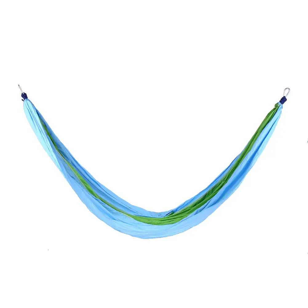Небесно-голубой Nylon Parachute Hammock Portable Single Hammock Parachute Fabric Travel - Цвет: Небесно-голубой