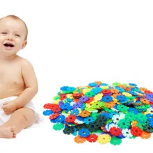 С инструкциями, 400 шт., 3D головоломка, головоломка, пластиковая Снежинка, строительные блоки, строительная модель, головоломка, развивающие игрушки для детей