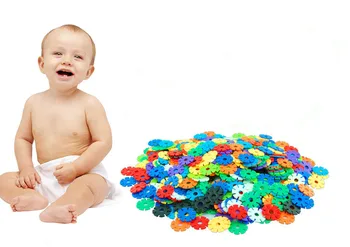 

With Instructions 400 Pcs 3D Puzzle Jigsaw Plastic Snowflake Building Blocks Building Model Puzzle Educational Toys For Kids