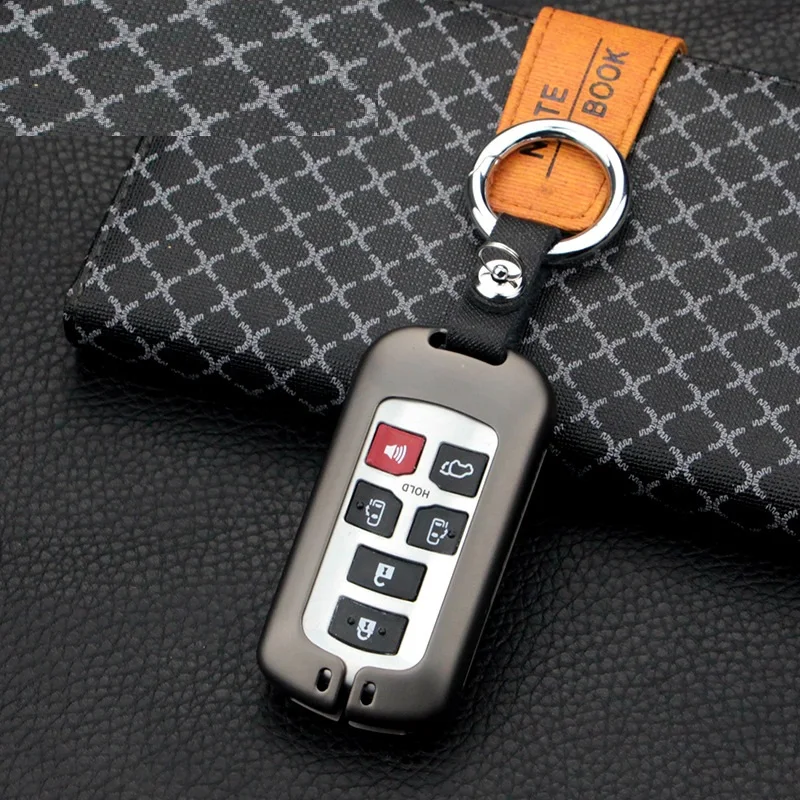 

High Quality Car Fob Smart Key Cover Holder Case For Toyota Sienna 2018 Key Bag Protector Accessories