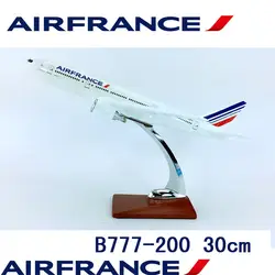 30 см авиасимулятор 1:200 Boeing B777-200 модель Air Франция Airline самолет W база пластиковый литой под давлением сплав самолет коллекционный