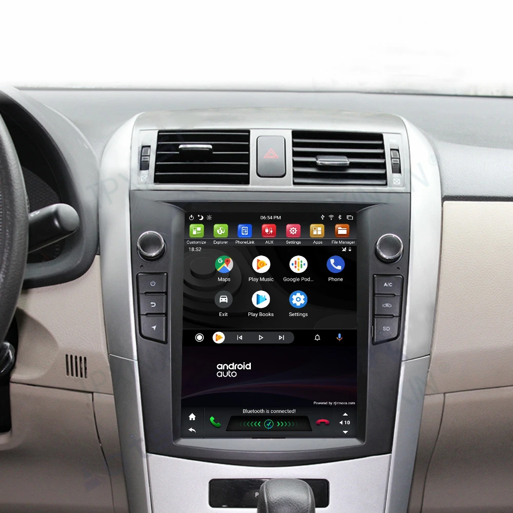 

For Toyota Corolla 2008-2013 Android 9 Carplay Radio Player Car GPS Navigation Head Unit Screen Car Stereo Multimedia Player