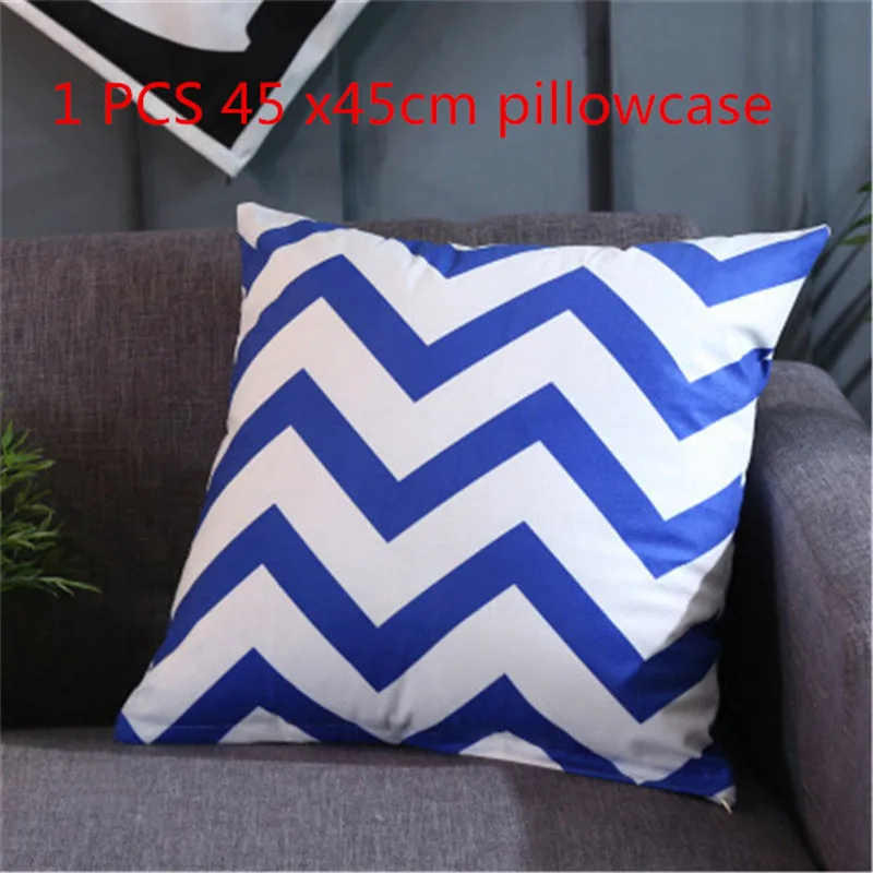 E 1PCS 45X45CM Белая Подушка с подкладкой из хлопка для дивана, автомобиля, мягкая подушка, вставка из полиэстера в полоску для автомобиля, декоративная подушка для дома - Цвет: E 1PCS 45X45CM
