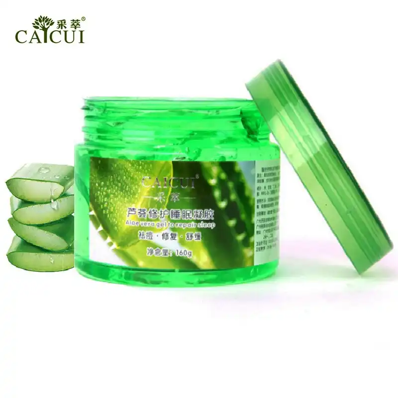 1pcs Caicui Aloe Vera Plant Sleep Mask Gel Cream Repair Skin Face