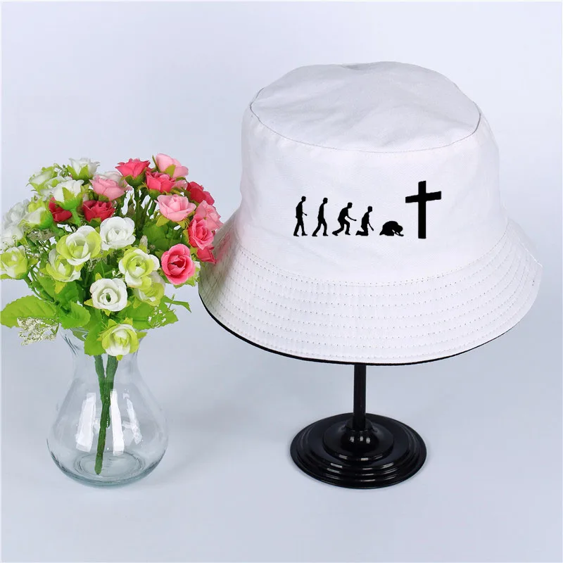 God is Love Jesus Evolution настоящая мужская шляпа с логотипом Панама, шляпа-Панама с изображением Иисуса логодизайна, плоский солнцезащитный козырек, рыбалка, рыбак, шляпа