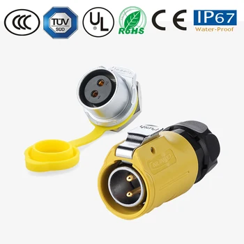 

Waterproof connector M20 2/3/4/5/7/9/12 pin IP67 powercon panel/wiring connectors male plug&female socket TV monitor connector