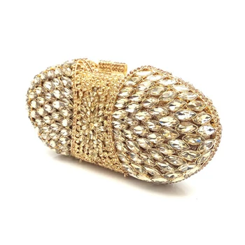 

Good quality women evening party bag bridal wedding diamond clutches elegant clutches hollow out classical crystal bag purses