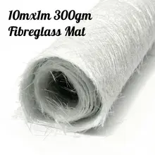 10x1 м 300gsm ткань из стекловолокна без щелочей стекловолокна стекловолокнистый рубленый коврик для GRP смолы