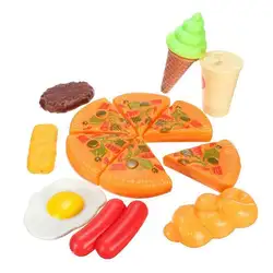 13 шт. Забавная детская пластиковая пицца, Кола мороженое, еда, кухонные ролевые игры, горячий набор