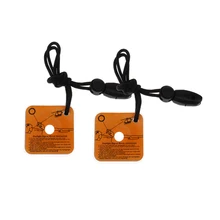 2 Pieces Utility Outdoor Survival Rescue Mirror Practical Emergency Kit Reflective Survival Signal Mirror with Whistle