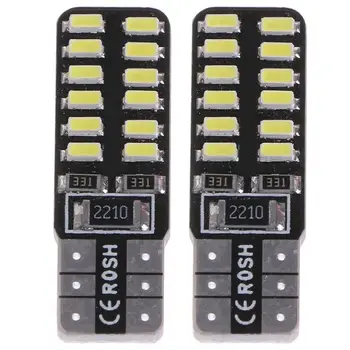 

2Pcs T10 194 W5W SMD3014 24LED Canbus Error Free Car Width Side Light Bulb