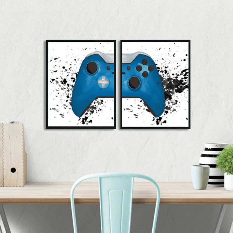 Gaming Boys Wall Art Canvas Painting Pictures Video Game Geek Art Posters And Prints Wall Pictures Gamer Gift Gaming Room Decor Painting Calligraphy Aliexpress