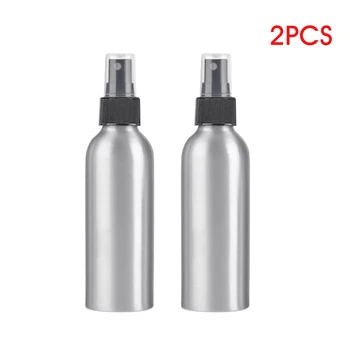 

2pcs Travel Pressed Pump Essential Oil Refillable Bathroom Portable Empty Large Capacity Perfume Atomizer Hotel Spray Bottle