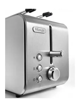

De Longhi Toaster, 550 W, 2 Slices with Pliers, Stainless Steel