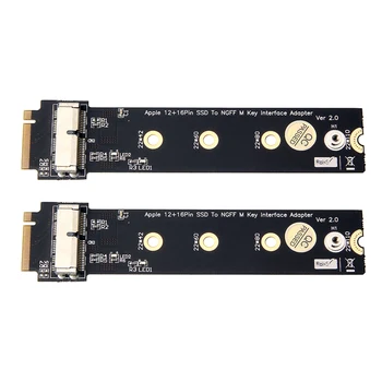 

2x PCIe SSD to M.2 Key M Adapter Card V2.0 for MacBook Air Pro Retina 2013