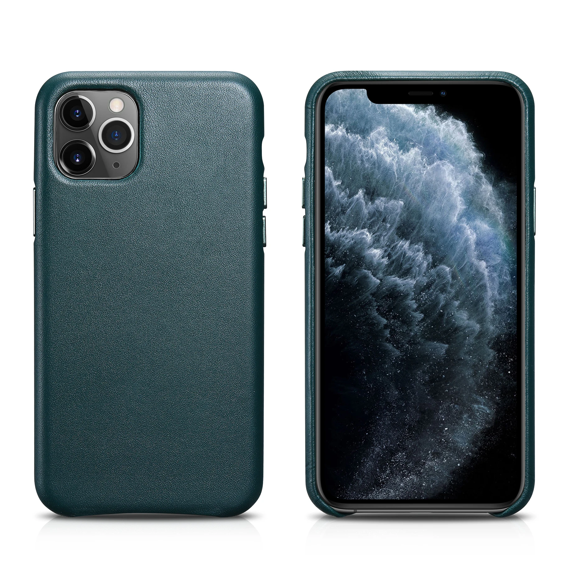 ICARER чехол ручной работы из натуральной кожи в стиле ретро для iPhone 11 Pro, винтажная задняя крышка из воловьей кожи для iPhone 11 Pro 5,8 дюймов