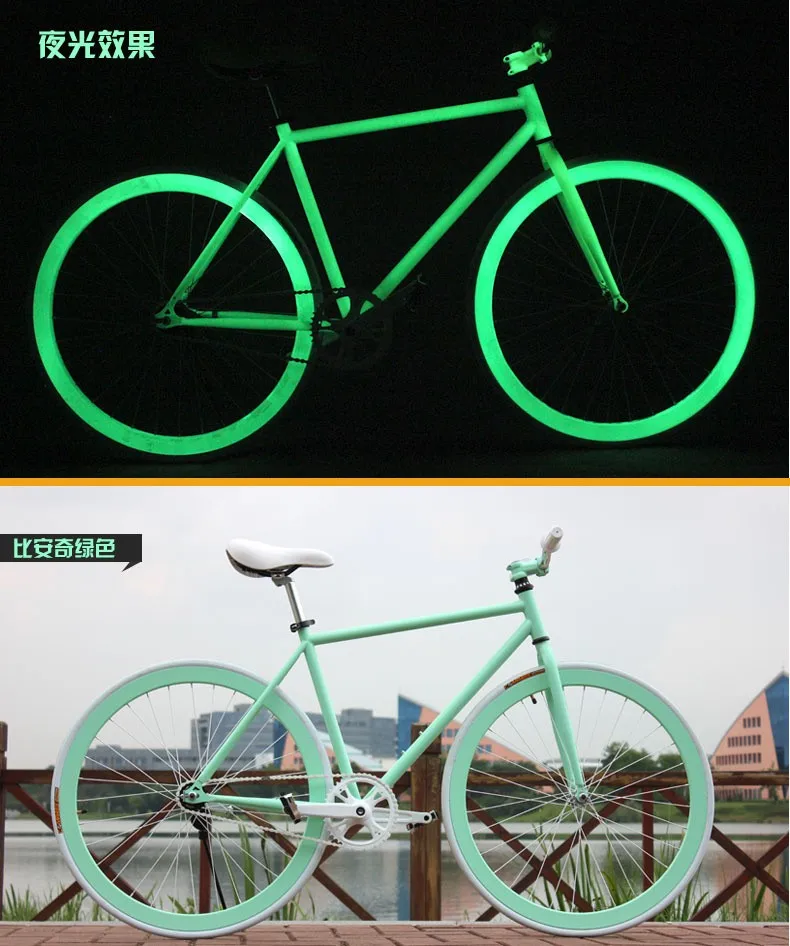 Excellent New X-Front brand Luminous High-carbon steel fixed gear Bike 700C students bicycle down road retro bicicleta 18
