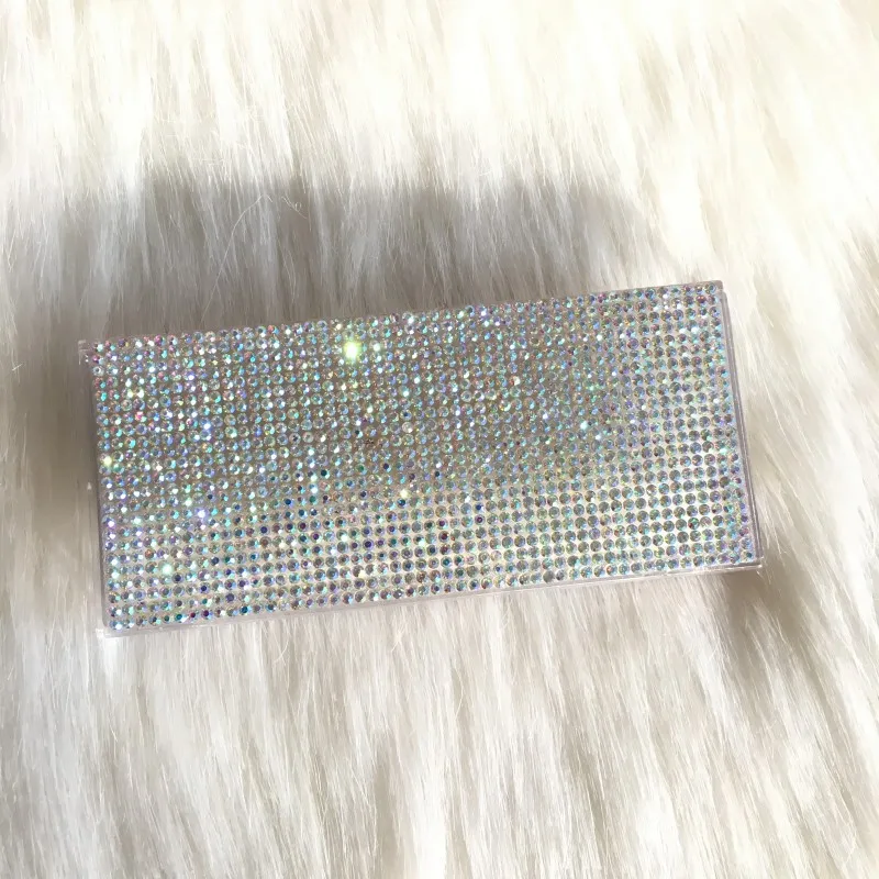 silver diamond lash box