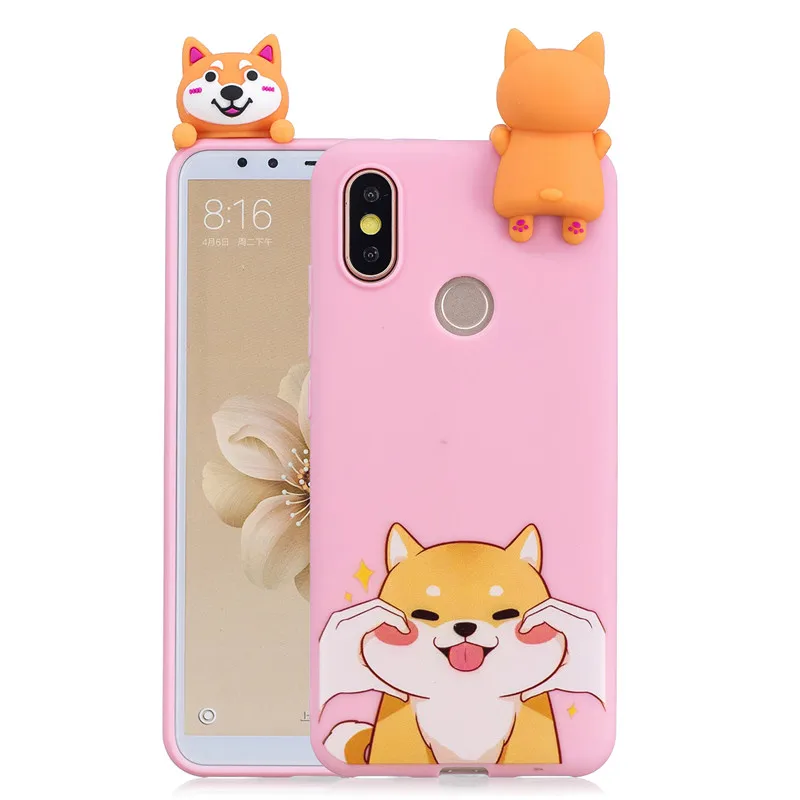 3D мягкий чехол из ТПУ для Xiaomi Mi A1 A2 Lite 8 Kawaii панда Единорог Кот Чехол Redmi 7 6 8A 5A 4A Note 5