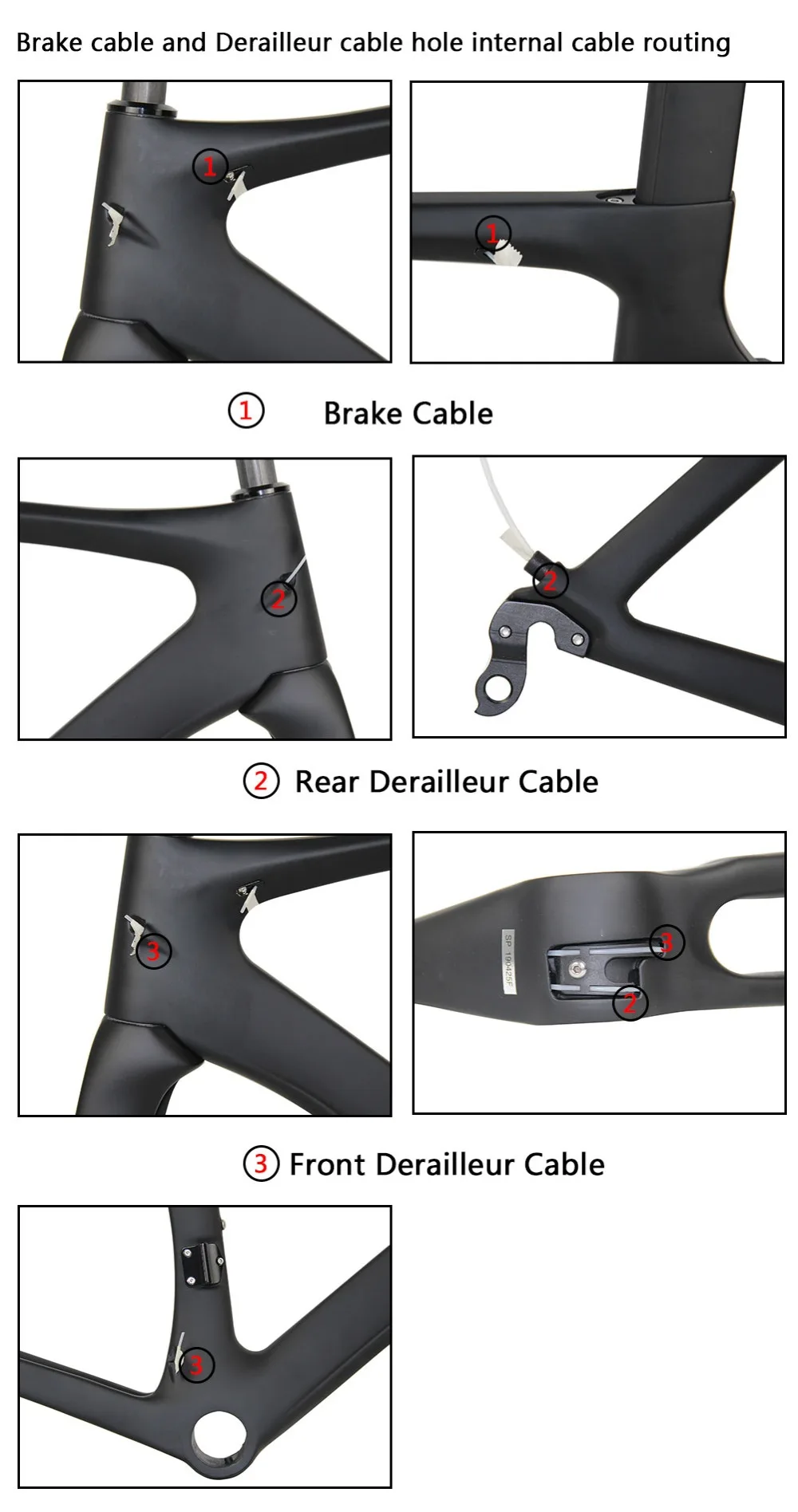Top Spcycle 2019 New T1000 Full Carbon Road Bike Frame DI2 Mechanical Racing Road Bicycle Carbon Frameset PF30 46/49/52/54/56/58cm 8