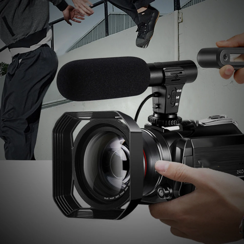 3,5 мм аудио разъем Гиперкардиоидный записывающий микрофон для камеры DSLR видео HD Сотовый телефон Компьютерная видеокамера VLOG микрофон