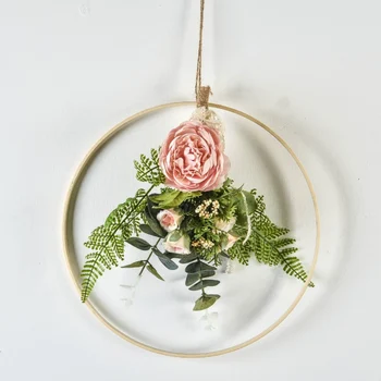 

Wedding Garland Home Decor Bamboo Garland Photographic Props Wreath Wall Hanging Flower Artificial Garland Farmhouse Decor..