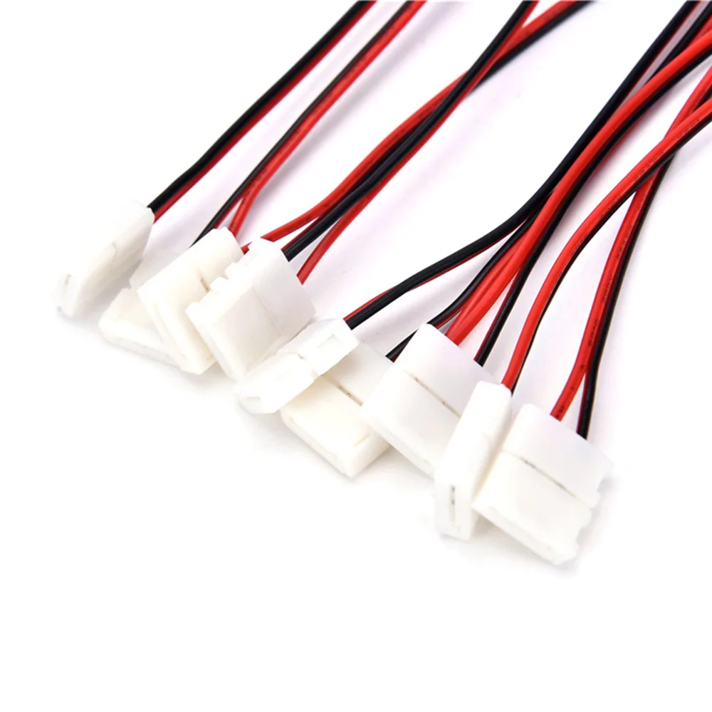 

Led Connect Splice 2-Pins Power Connector Adaptor for 3528/5050 Led Strip Led Strip Wire with PCB 8mm/10mm 5PCS/lot