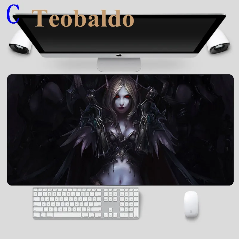 300x700x2mm World of Warcraft Мышь Большой 60X30 см геймера сексуальная девушка Сильвана игровой коврик для мыши для ноутбука резиновые Тетрадь Настольный коврик - Цвет: 300x700x2mm