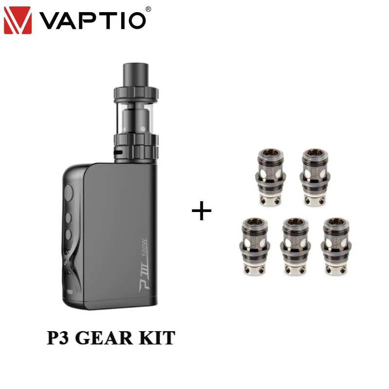 Электронная сигарета Vaptio P3 электронная 100 Вт 3000 мАч атомайзер 2 мл 4 режима