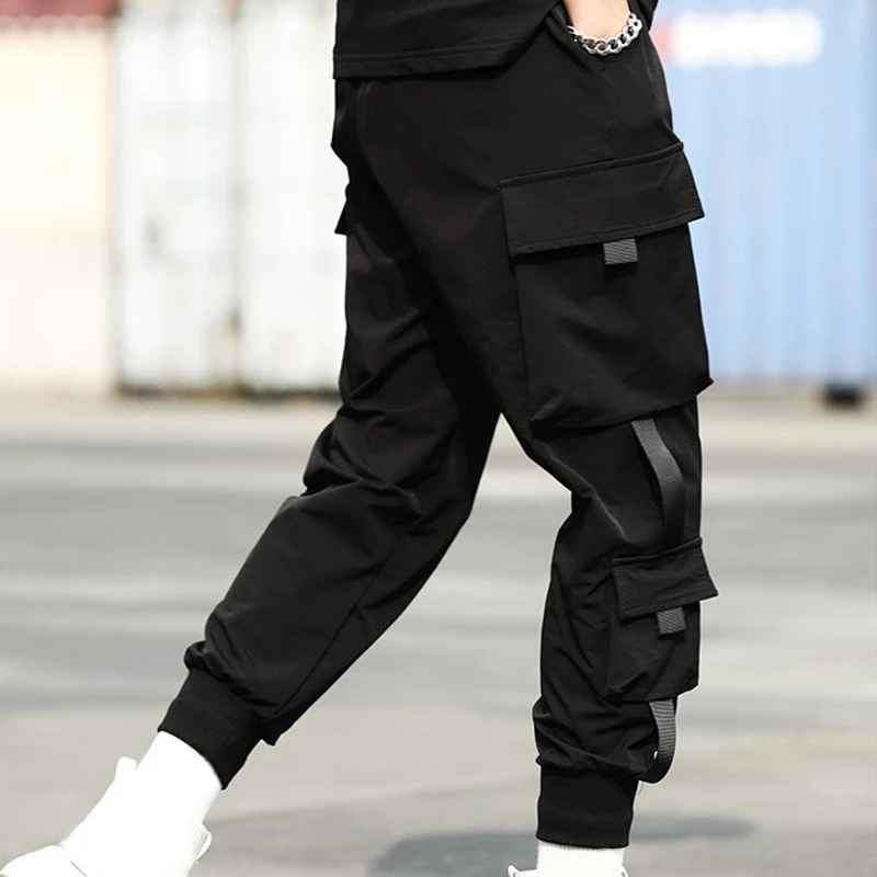 Spring Summer Harajuku Sport Thin Jogging Trousers Cargo Pants Boys Joggers Male Tactical Overalls Men's Tracksuit Clothings men jogger sweatpants men cargo pants