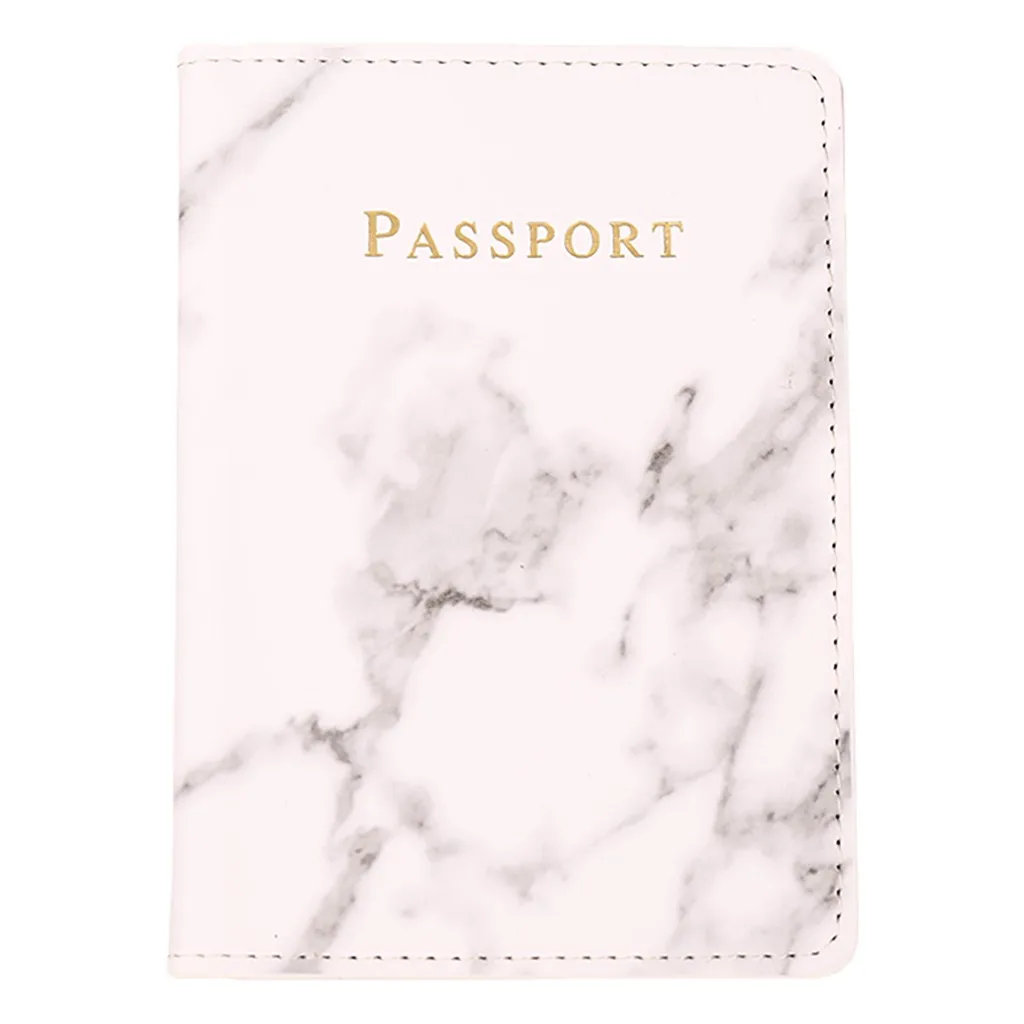 Красочный мраморный стиль обложка для паспорта водонепроницаемый чехол для паспорта Обложка для путешествий Чехол для паспорта держатель высокого качества Tarjetero - Цвет: Gray