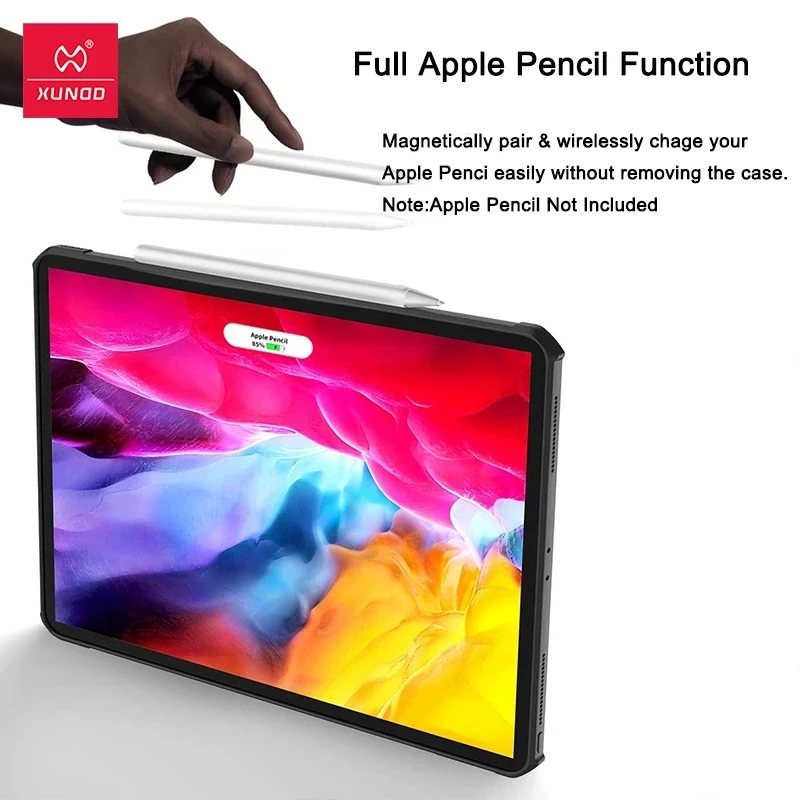 Фото Чехол для планшета iPad Pro 11 12.9 чехол 2021 2020,Xundd подушка безопасности Противоударная задняя прозрачная крышка для iPad Pro 11 12,9 2021 чехол №3