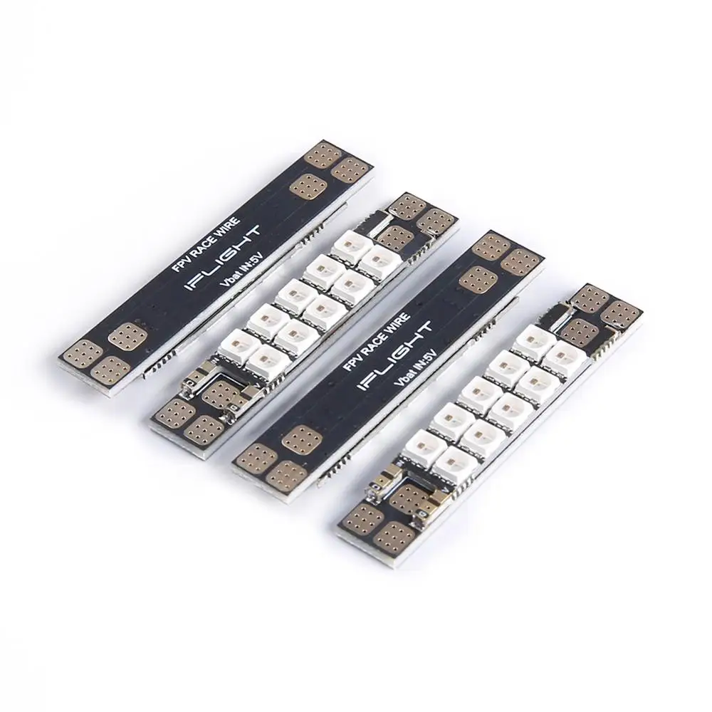 

4pcs Power Distribution Board with RGB 10 LED 3535 Multi-Colors Race Wire For FPV RC Frame Drone kit