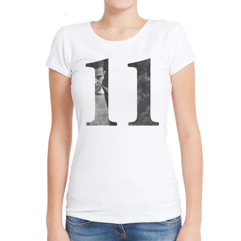 TEEHUB-New-Arrival-Women-T-Shirts-Stranger-Things-11-Logo-Printed-T-Shirt-Short-Sleeve-O (1)