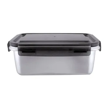 

Stainless Steel Outdoor Camping Crisper Portable Storage Container Leak Proof Bento Food Preservation Lunch Box Home Kitchen
