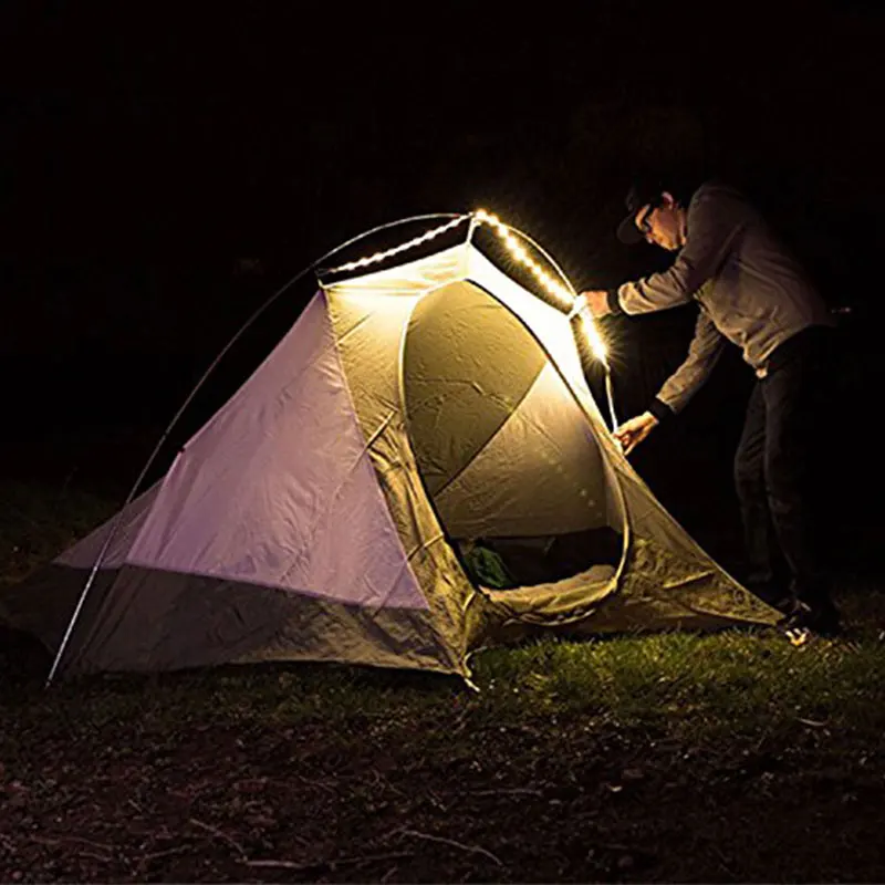 USB Touch Switch LED Tent Light Light Strip For Outdoor Camping 210cm ＜1W