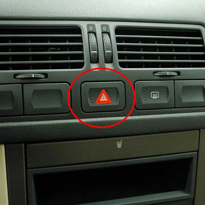 Черный 1J0953235C 1J0953235E 1J0953235J мигалка аварийный Предупреждение ющий светильник индикатор переключатель подходит для VW Volkswagen Golf Jetta