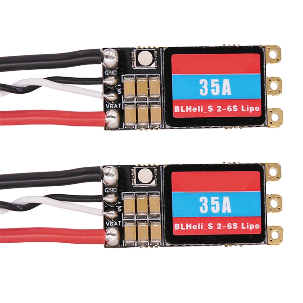 BLHeli_S 35A/45A бесщеточный ESC с светодиодный светильник 2S 6S LIPO для FPV пересекающего