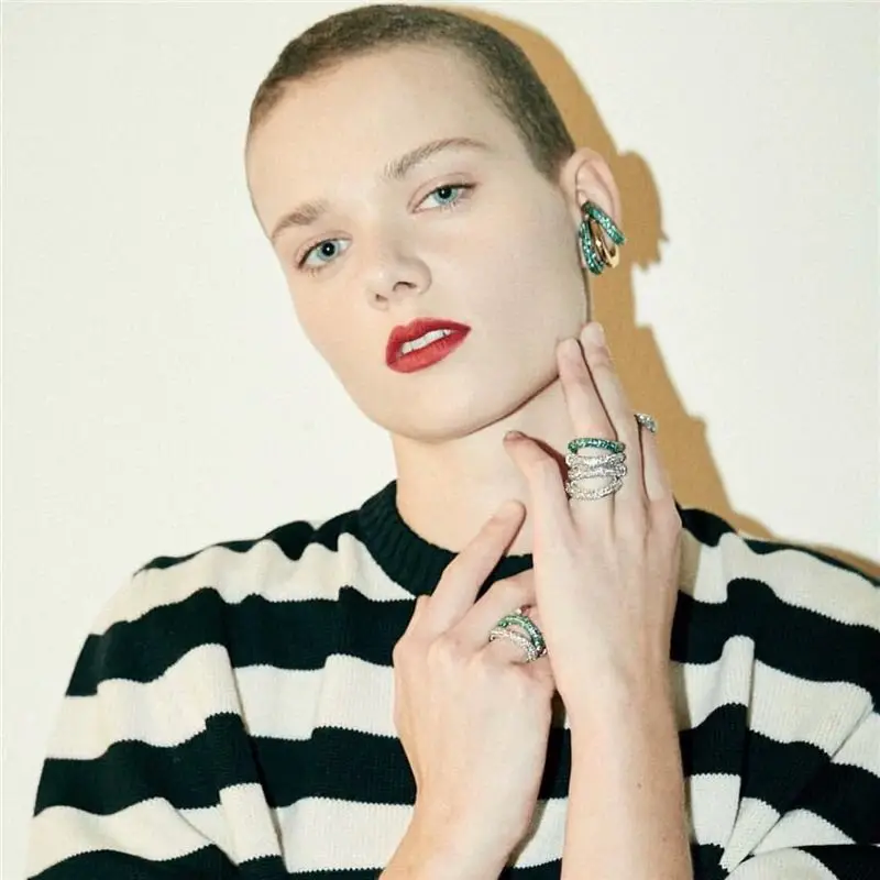 Timeless Wonder New Crystal Encrusted Circle Ear Clip Earrings Women Jewelry Punk Rock Ear Cuff Non Pierced Gothic Earcuff 6466
