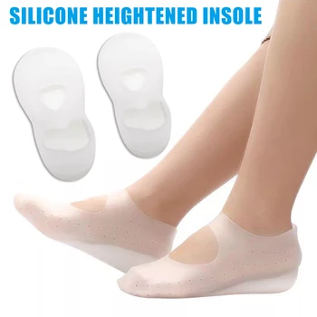 

Invisible Full Height Lift Heel Pad Sock Liners Increase Heightened for Women Men Foot Care Tool ZG88
