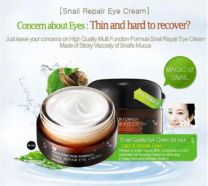 MIZON All In One Snail Repair Cream 75 мл+ MIZON Snail Repair крем для глаз 25 мл крем для лица Уход за кожей с сывороткой корейская косметика