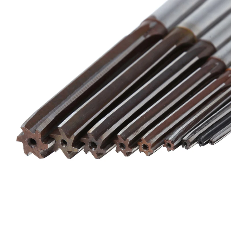 

9pcs 3mm-16mm H8 HSS Reamer Straight Shank Parallel Fulte Engineering Hand Tool