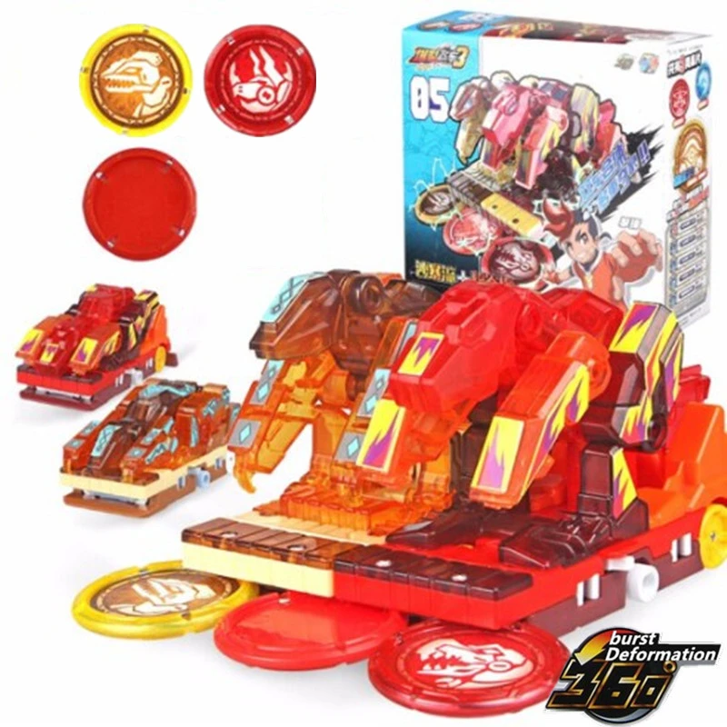Крики дикий взрыв переворачивает трансформации наклейки робот автомобиль Аниме