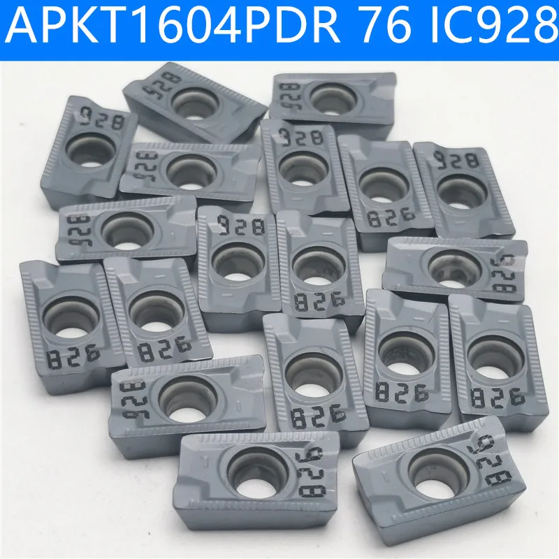 100 шт. APKT1604PDR 76 IC928 APKT 1604 поворотные твердосплавные вставки инструмент токарный фреза режущий инструмент для ЧПУ слот для резки